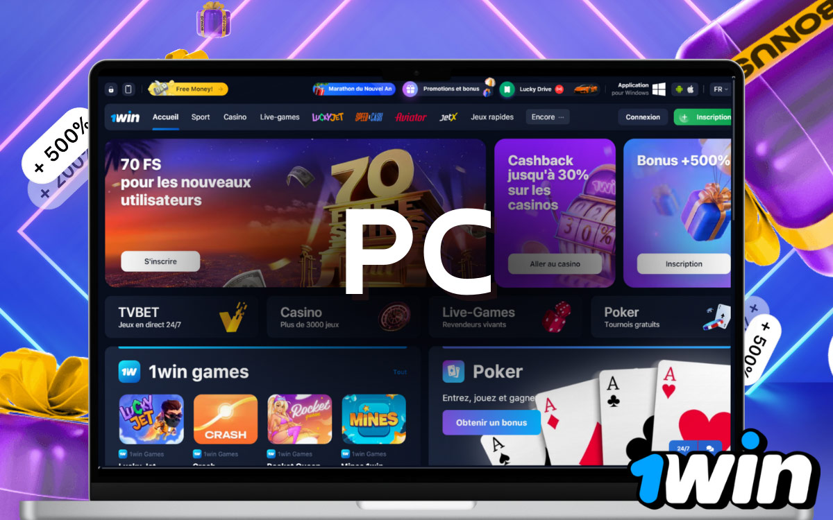 1Win app pour PC