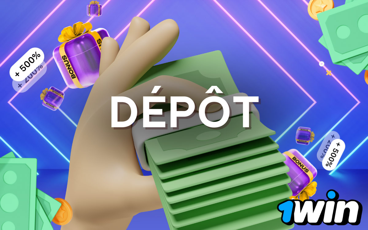 1Win - Options de dépôt disponibles