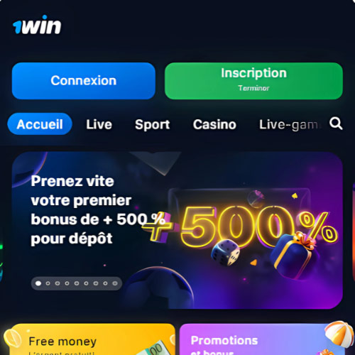 Instruction Se rendre sur le site officiel du casino 1win en ligne et commencer l'inscription